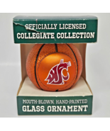 Vintage WSU Cougars Basketball Officially Licensed Collegiate Glass Orna... - $18.94 CAD