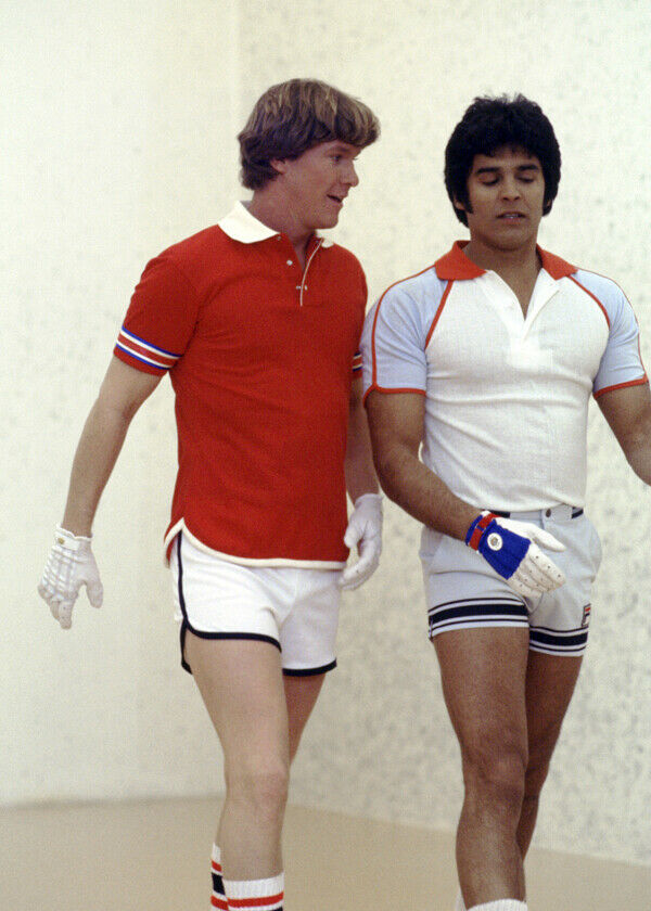 Chips TV series stars Erik Estrada Larry Wilcox in sports attire 5x7 inc... - $5.75