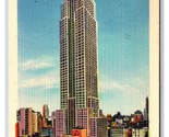 Empire State Building New York City NY NYC Linen Postcard S7 - $2.92