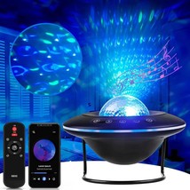 LooEooDoo Star Projector, Galaxy Starry Projection Lamp, Bluetooth Speaker Auror - $50.99