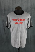 Vintage Graphic T-shirt - That is What She Said Ringer - Men&#39;s Large - £31.14 GBP