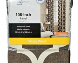 Mainstays 50 X 108 Inch Single Panel Mocha Ironwork Brown Beige - $25.99