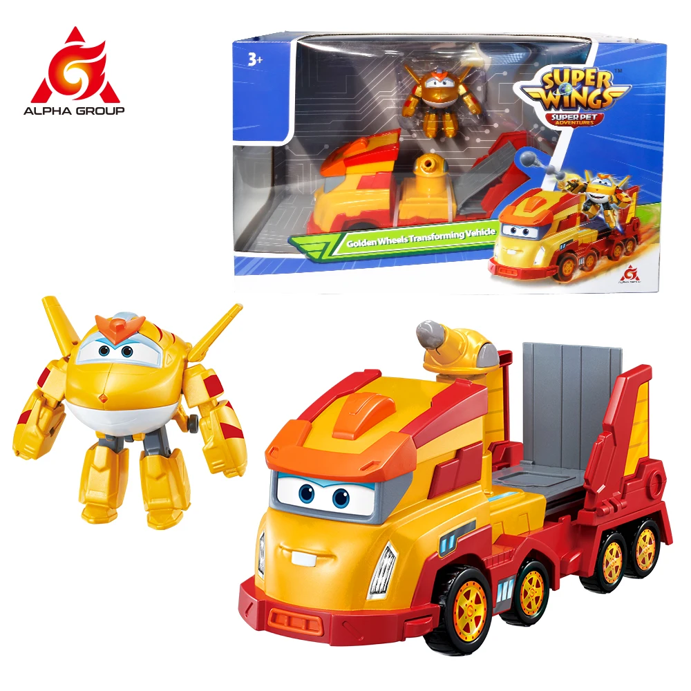 Super Wings Golden Wheels Transforming Vehicle 3-in-1 Transformation Vehicle - £41.29 GBP
