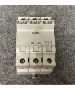 Cooper Bussmann CHM3 3 Pole Fuse Holder 600 V 30 Amp CHM Buss  Used - $17.81