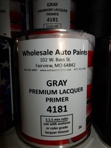 # 4181 High Build Premium Acrylic Lacquer Primer Gray Quart, Fast Dry 1K - £43.48 GBP