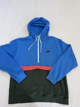 Nike Sportswear Pullover Hoodie L Blue Men Casual Simple Classic Athleisure Y2K - £17.66 GBP