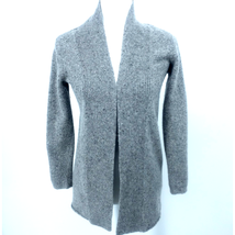 J Jill Wool Cashmere Open Front Cardigan Size XS Women&#39;s Soft Grey Sweater Fall - $14.52