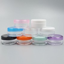 Bluemoona 20 PCS - 3g Round Empty Cosmetic Containers jar Lip Balm Nail ... - £5.46 GBP