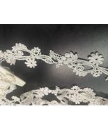 1 Yard Bridal white Rayon venice Venise edge lace trim 2” - $2.29
