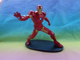 Disney Store Marvel Iron Man Figure or Cake Topper on Black Base - £3.12 GBP