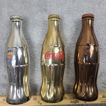 COCA-COLA SYDNEY OLYMPIC LIMITED EDITION GOLD SILVER BRONZE BOTTLE SET /... - £33.59 GBP