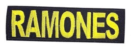 Ramones - Logo Iron On Sew On Embroidered Patch 4 1/2 &quot;x 1 1/4&quot; - £5.53 GBP