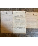 Lot 3 Vintage Documents Of Naturalization UK London 1921 - $25.12 CAD
