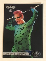 Batman Forever Trading Card Vintage 1995 #102 Joy Of Crooking Jim Carrey - £1.54 GBP