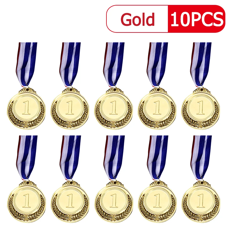 3-10pc  Silver  Award Medal Reward Encourage  Competitions Prizes Outdoor Kids G - £84.42 GBP