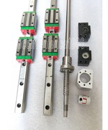 2 pcs HGR15-1000mm  Linear rail &amp; HGH15CA &amp;RM1605-1050mm Ballscrew&amp;BF12/... - $3,064.71 MXN