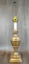 Alsy Brass Urn Table Lamp 27” Lotus Design Neo Classical Hollywood Regen... - $128.69