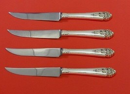 Queen&#39;s Lace by International Sterling Silver Steak Knife Set 4pc HHWS  Custom - £228.70 GBP