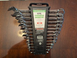 Pittsburgh 14 pc Combination Wrench Set SAE Chrome 1/4&quot;- 1-1/8&quot; New 68792 - $25.00