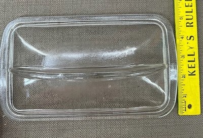 Vintage Westinghouse Loaf Pan Refrigerator Dish Clear Glass LID ONLY Meat Bread Item image 12