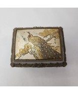 Vintage 1990 Peacock Jewelry Box Made in Japan 3 1/4&quot; L x 2 3/8&quot; W x 2 3... - $442.54 MXN