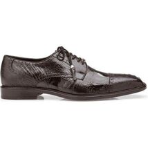 Belvedere Mens Shoes Batta Chocolate Brown Genuine Ostrich 14006 image 2