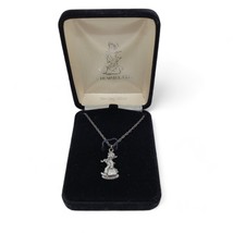 1990 Sterling Silver Hummel Club Hummel Figure With Umbrella Necklace - £11.06 GBP