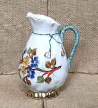 Vintage Hand Painted Floral Creamer Elegant Cottagecore - $15.84