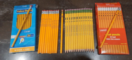 Lot of Vintage Wood Case Quality No. 2 Pencils 75 Pencils USA Made See Brands - £17.18 GBP