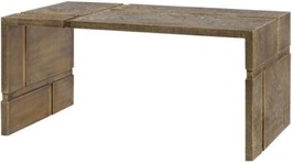 Coffee Table Cocktail BUNGALOW 5 HOLLIS Industrial Hand-Hammered Antiqued Brass - £2,356.59 GBP