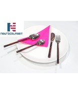 Al- Nurayn Copper Handled Flateware Destination Cutlery Set  - $931.33 MXN