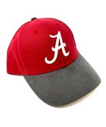 MVP Alabama Crimson Tide Logo 2 Tone Red &amp; Grey Curved Bill Adjustable Hat - £13.85 GBP