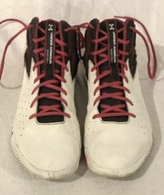 Under Armour UA Men’s Size 13 Rocket Basketball Red And White Pre Owned - £27.08 GBP