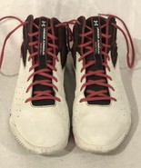 Under Armour UA Men’s Size 13 Rocket Basketball Red And White Pre Owned - £27.60 GBP