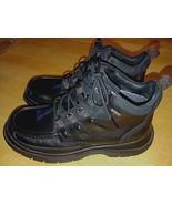 CLARKS CEDAR GORE-TEX MEN&#39;S BLACK LEATHER LACE-UP HIGH-TOP BOOTS-7.5M-WO... - $61.24 CAD