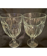 Marks &amp; Spenser American Soda Water Goblet 7&quot; (2) Clear Glass - £30.81 GBP