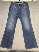 Chaps Denim Jeans Mens 34x32 Blue Relaxed Straight Fit Dark Wash - $13.30