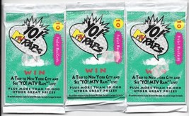 Yo! Mtv Raps Tv Show Trading Cards 3 Sealed Unopened 10 Card Packs 1991 Pro Set - £4.63 GBP