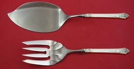 Damask Rose by Oneida Sterling Silver Salmon Serving Set Fish Custom Made - $132.76
