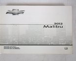 2012 Chevrolet Malibu Owners Manual [Paperback] Chevrolet - $43.12
