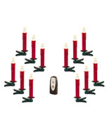 LED Tree Taper Candle w/6 Hr Timer (Set of 12) w/remote 6.5&quot;H Plastic (R... - $110.43