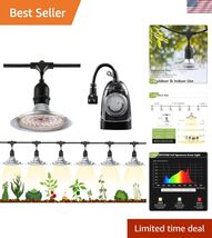 Outdoor LED Grow Light with Timer, Full Spectrum Grow Light Strip, Water... - $147.99
