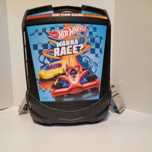 Hot Wheels Rolling 100 Car Storage Carry Case with 2 Brand New  for 2021... - $13.98