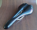 Oval Concepts 700 Cro-MO/Ti  Carbon Saddle Bicycle Seat Black/Red - $34.99