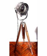 NauticalMart British Industrial Spot Light Theater Studio Floor lamp Woo... - $15,059.58 MXN