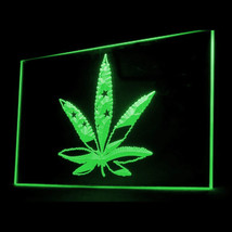 220027B Marijuana Hemp Leaf US Flag lifestyle Hero Hay for Sale LED Light Sign - £17.85 GBP