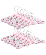 12 Pack Satin Padded Baby Hangers for Closet, Nursery, Baby Clothes, Pin... - $44.36