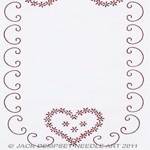 Jack Dempsey Stamped Table Runner/Scarf 15&quot;X42&quot;, Valentine&#39;s Day - £13.80 GBP