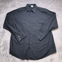 Murano Modern Comfort XLA Shirt Adult XL Black Long Sleeve Button Up Casual Men - £20.23 GBP