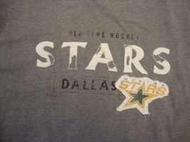 NHL Dallas Stars Sewn Old Time Hockey faded classic look Gray T Shirt M - £14.23 GBP